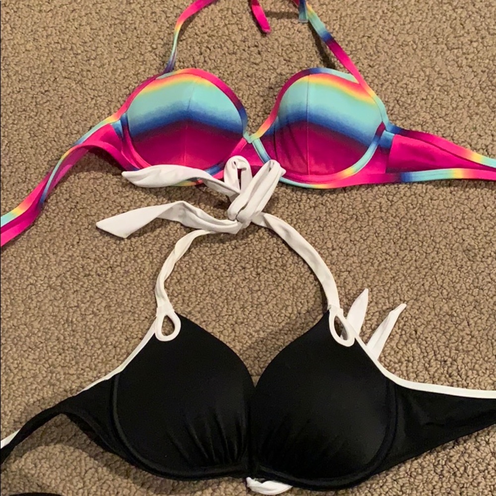 Padded bathing suit top set